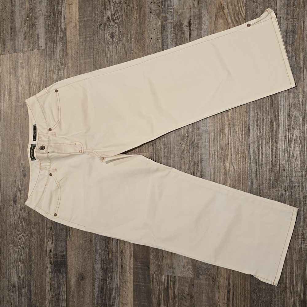 Eddie Bauer‎ White Cropped Jeans | Size 4
